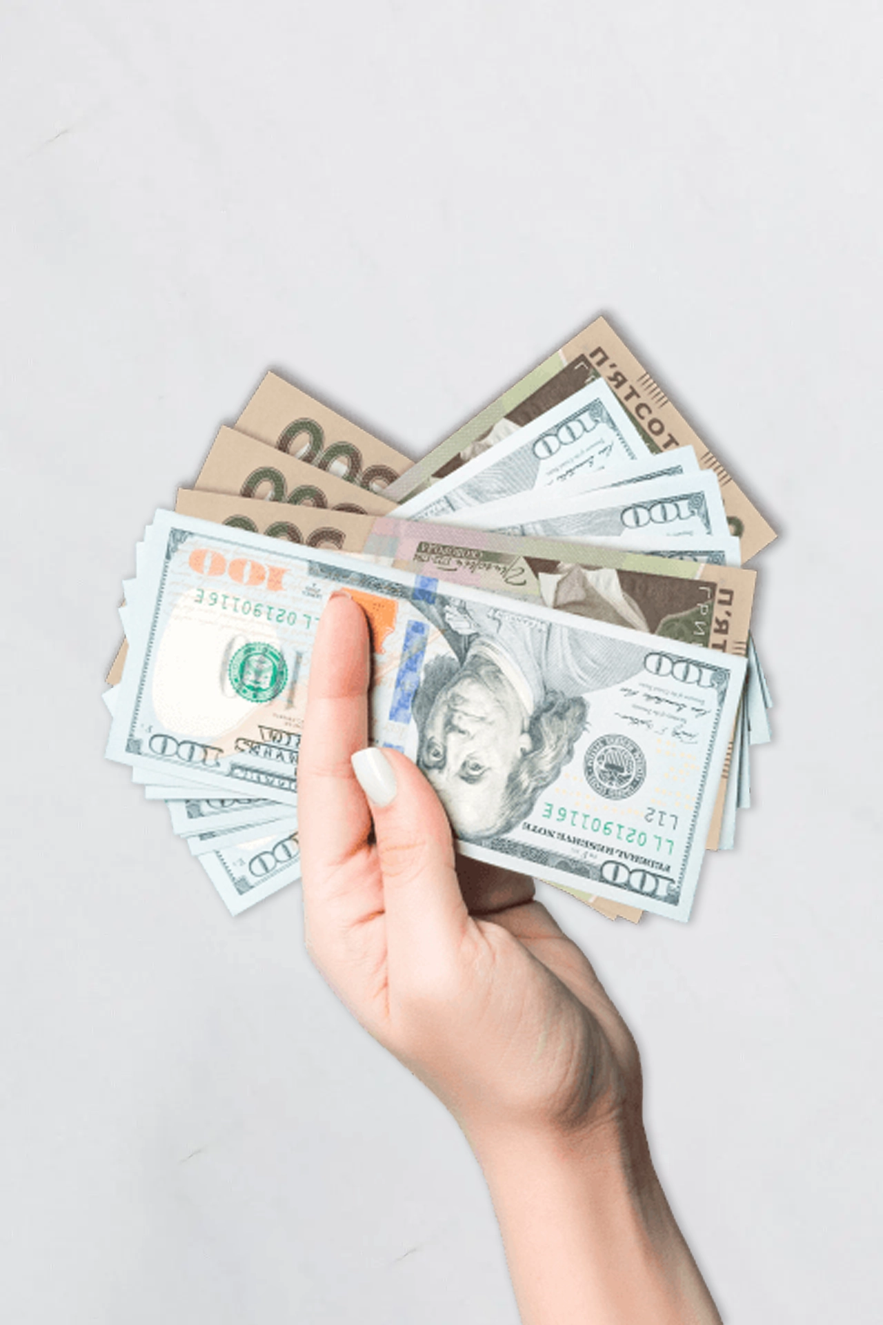 Hand that hands 50 dollars Hand that hands 50 dollars