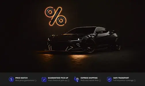 Black sports car